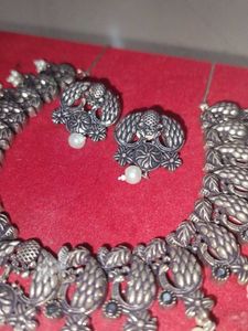 Oxidised Necklace &amp; Earring Set