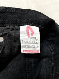 Diesel Cotton Jeans Slim Fit Black Pants