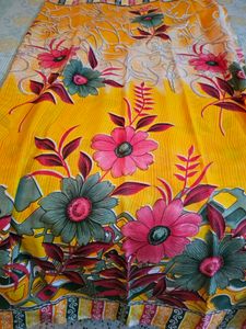 Beautiful Yellow Sharee