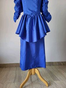 Vintage Royal Blue Dress