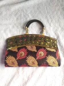 Black Embroidered Bag