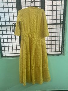 Mustard Yellow Anarkali
