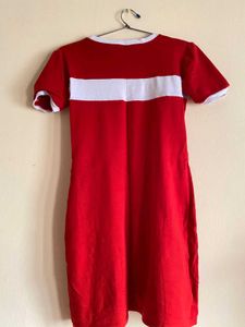 Red &amp; White T-Shirt nightdress
