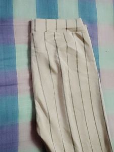 Beige Formal Pants