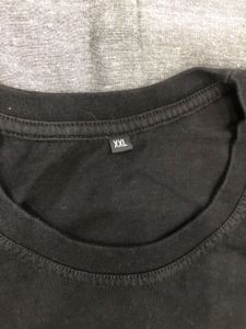 Graphic Print Black T-Shirt Size XXL