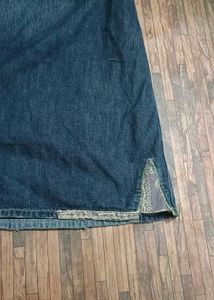 Y2K Vintage Denim Mid Length Skirt For Women