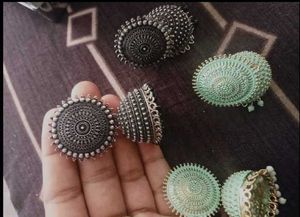 Boho Jhumka Earrings Set