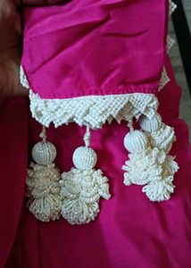 pink ready to wear saree