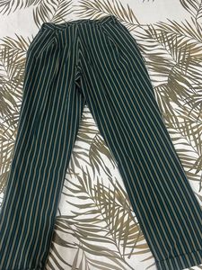 Striped Wide-Leg Trousers