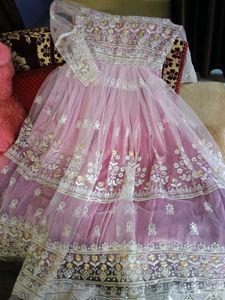 Net Gown Heavy Embroidery