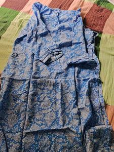 Blue Paisley Dress