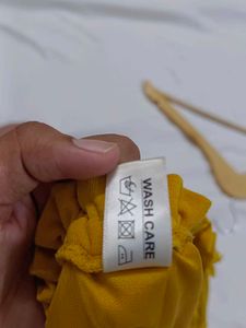 Mustard/Yellow Off Shoulder Top