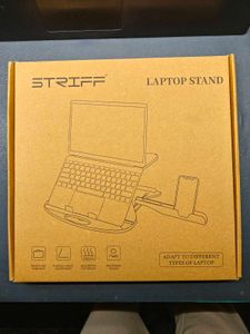 Laptop stand with phone/tablet holder