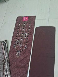 Neeru's Brown Embellished Salwar Suit