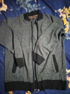Stylish Grey Knit Jacket