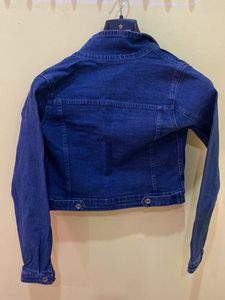 Dark Blue Denim Jacket By Ginger