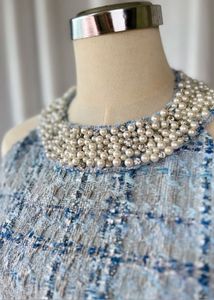 Chic Tweed Halter Dress