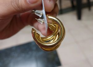 Golden Fashion Earrings