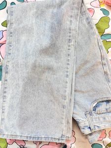 Straight Leg Denim Jeans