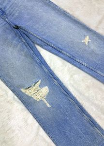 Zara Ripped Wide Leg Jeans