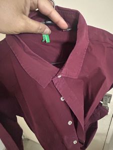 Maroon Full Sleeve Shirt