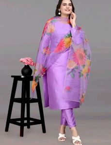 Elegant Lavender Kurta Set