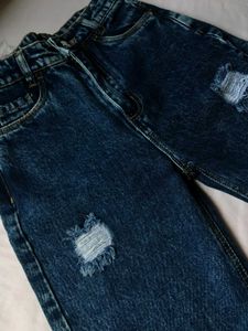 Ripped Wide Leg Jeans