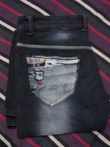 Stylish Dark Wash Denim Jeans