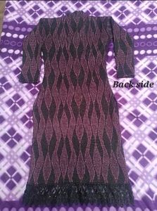 Black &amp; purple winter kurti
