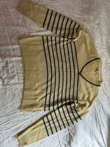 Striped V-Neck Sweater