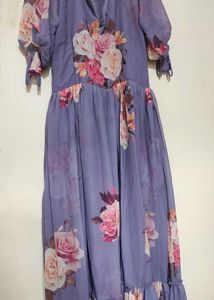 Soft Floral Print Dress