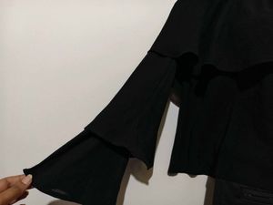 🎄Buy 2, Get 1 Free🎁Black Off-Shoulder Top