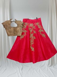 Beautiful ♥️ with Golden Lehenga choli