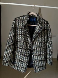 KEITH LONDON OPEN TWEED JACKET BLAZER