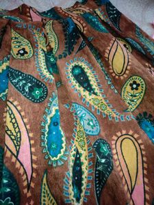 Paisley Print Skirt - Size (S, M)