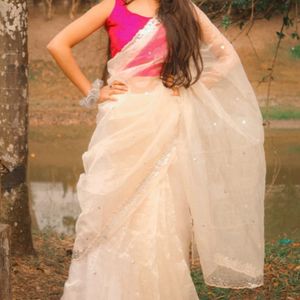 White Amazing Saree