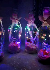 Teddy Bear Glass Lamp