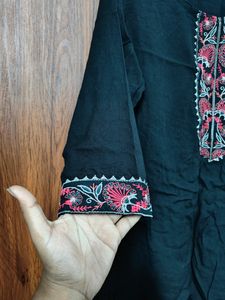 Trendy Black Short Kurti