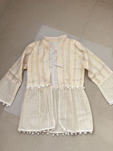 Embroidered Ethnic Crop Top with shrug