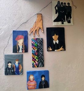 Custom Handmade "Wednesday" Series Wall Art Set