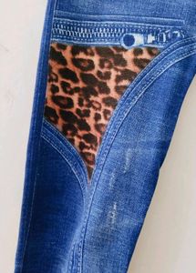 Denim Print Leggings