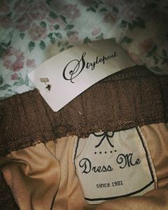 Chic Taupe Long Skirt
