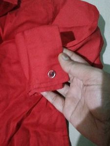 Red Casual Shirt