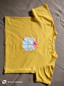Yellow Cute Top For Girls