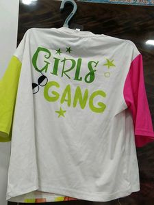 Graphic Tee - Colorblock Sleeves