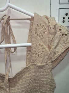 Eyelet Crop Top