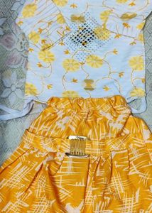 Girls Top And Skirt Set