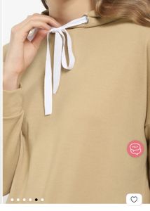 Beige Hoodie Dress