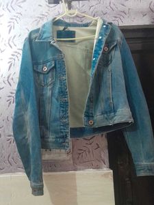 Classic Blue Denim Jacket — Lightly Used, Stylish