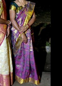 South Indian Kanchipuram Semi Silk Pattu Saree